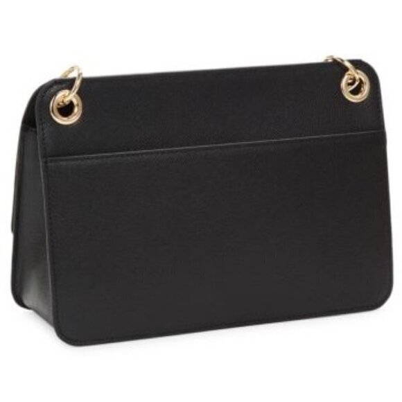 💕FURLA💕 Rainbow Leather Shoulder Bag ~ Black Multi-Color Leather